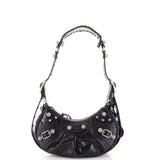 Biance Rhinestone Baguette Leather Bag