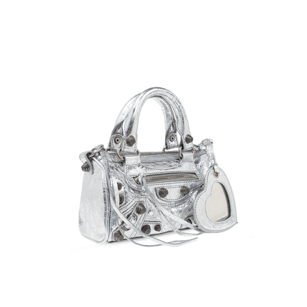 Bella Mini Versatile Bag In Silver Color