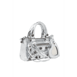 Bella Mini Versatile Bag In Silver Color