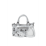 Bella Mini Versatile Bag In Silver Color