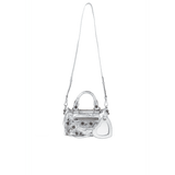 Bella Mini Versatile Bag In Silver Color