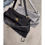 luxury Brittania Tote Bag Diamond Detailing 